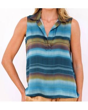 Go> By Go Silk Make It Easy Top - Blue