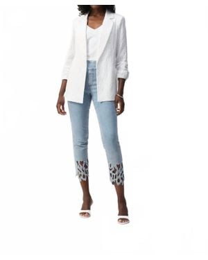 Joseph Ribkoff Open Front Business Jacket - White