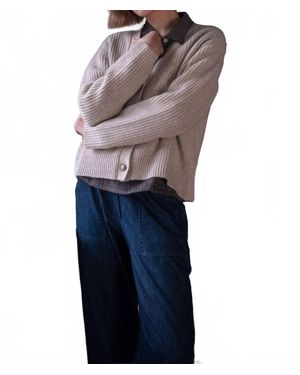 Bibico Amita Ribbed Cardigan - Blue