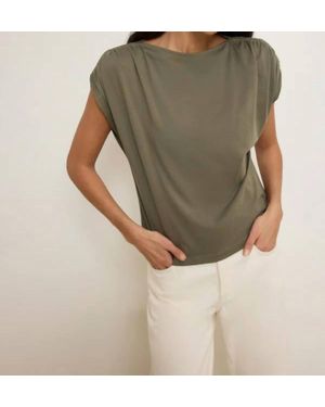 Nation Ltd Rebecca Boatneck Tee Top - Green