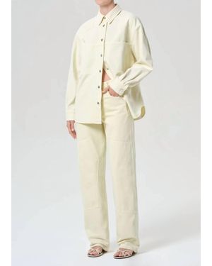 Agolde Laria Long Sleeve Shirt - Natural