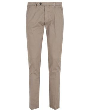 Roy Rogers New Lola Side American Buttoned Cotton-Blend Pants - Gray