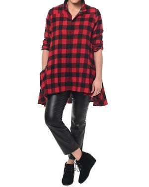 Tulip Clothing Layla Button Down Shirt - Red