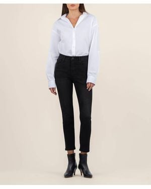 Kut From The Kloth Rachael High Rise Fab Ab Mom Jean - White