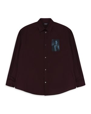 Undercover Twin Peaks Patch Bordeaux Shirt - Purple