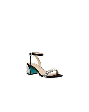 Betsey Johnson Tina Heel Sandals - White