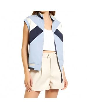 Amy Lynn Ellie Sleeveless Gilet - Blue
