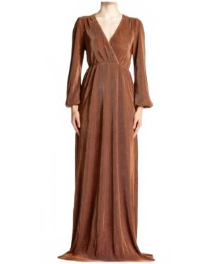 Baltic Born Venus Pleated Maxi Dress - Brown