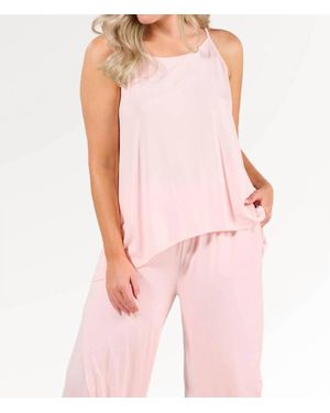 Faceplant Dreams Tulip Tank Top - Pink