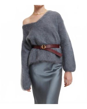 Ottod'Ame Fluffy Sweater - Gray