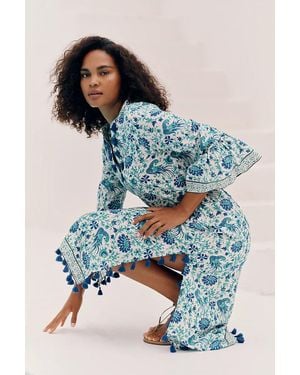 Calypso St. Barth Sarina Midi Dress - Blue