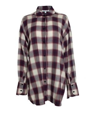 Elizabeth and James Elizabeth & James, Checkered Shirt - Purple