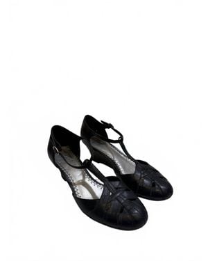 Adagio Leather T-Strap Ballroom Or Swing Dance Shoes - Black