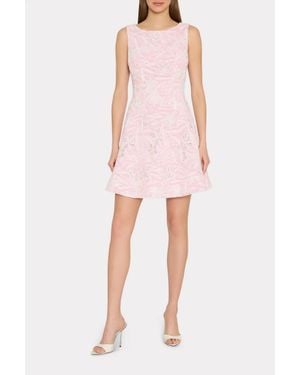 MILLY Poppy Embroidered Mini Dress - Pink