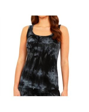 French Kyss Marble Wash Tank - Black