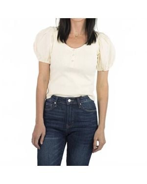 ..,merci Arleth Puff Sleeve Top - Blue