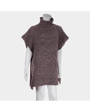 TRUEDAMES Slit Side Detail Turtleneck Sweater - Brown