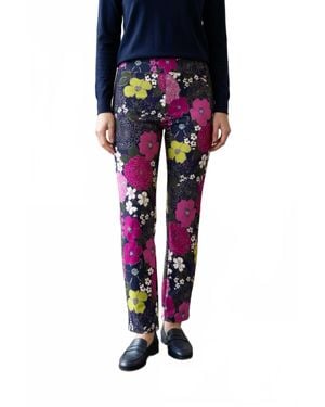 Jude Connally Lucia Autumn Blooms Orchid Pants - Blue