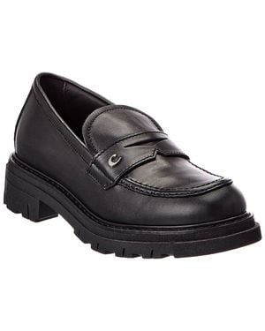 La Canadienne Doe Leather Loafer - Black