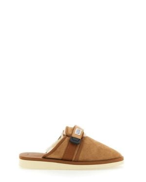 Suicoke Suede Slip-On Loafers - Brown