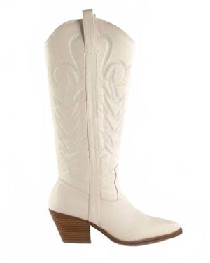 Matisse Dixie Tall Western Boots - White
