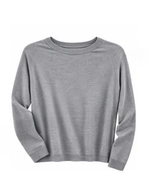 Zenana Simple Soft Sweater - Gray