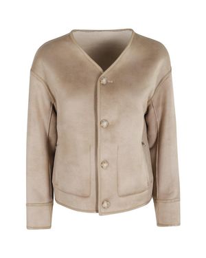 Urbancode Reversible Jacket With Faux Shearling - Natural