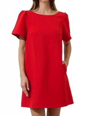 Sugarlips Urania Bow Shift Mini Dress - Red