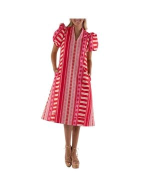 Emily Mccarthy Hampton Midi Dress - Red