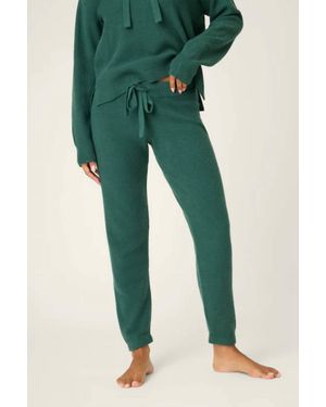 Pj Salvage Sweater Weather Forest Banded Pants - Green