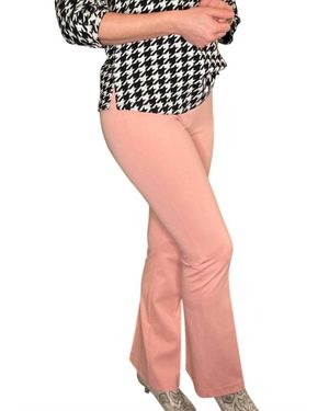 Slimsation By Multiples Pants Wide Band Flare Leg - Red