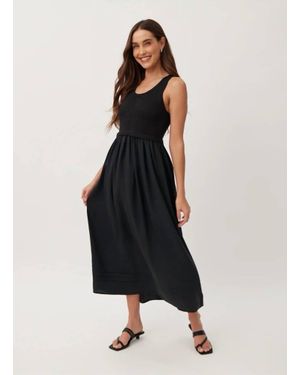 Bella Dahl Sweater Midi Dress - Black