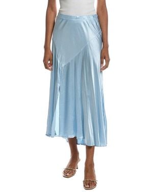 Michael Stars Desi Asymmetrical Midi Skirt - Blue