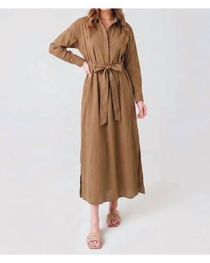 Xirena Hope Long Sleeve Dress - Brown