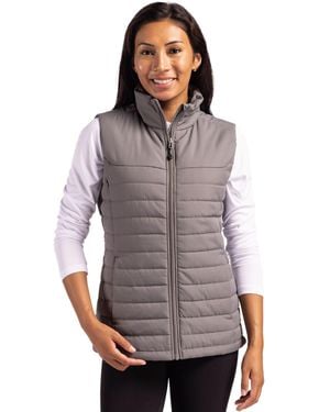 Clique Elevation Eco Full Zip Puffer Vest - Gray