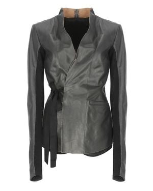 Rick Owens Hollywood Leather Jacket - Black
