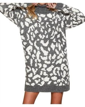 Bluivy Charisse Turtleneck Sweater Dress - Black