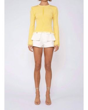 NonChalant Label Alma Top - Yellow