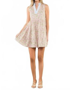 Thml Sleeveless Flower Dress - White