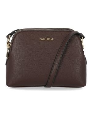 Nautica Dome Zip Crossbody Bag - Brown