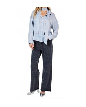 Sadie & Sage State Of Mind Denim Pants - Blue