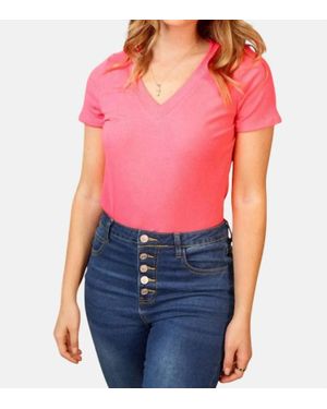 White Birch Short Sleeve Knit Bodysuit - Blue