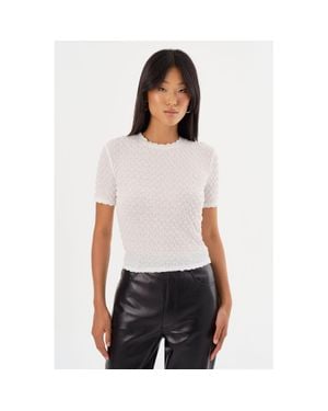 Lamarque Estir Crew Neck T-Shirt - White