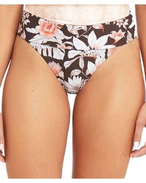 Sea Level Tamarin Roll Down Band Bikini Brief - Brown