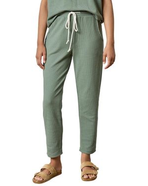 Lilla P Drawcord Waffle Pant - Green