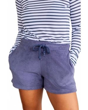 HIHO Terry Cord Shorts - Blue