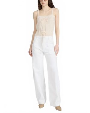 FRAME Bow Cargo Jeans - White