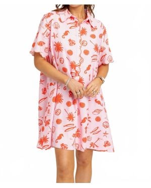 Karlie Pop Of Vacay Scene Dress - Red