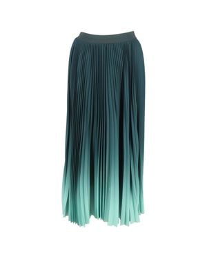 Max Mara Weekend Fulcro Pleated Midi Skirt - Green
