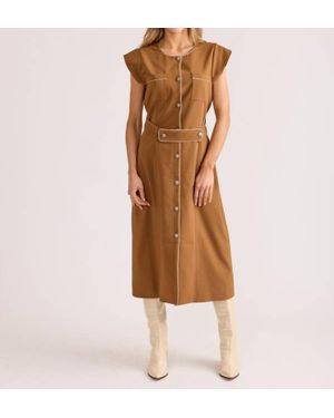 S'Edge Collie Midi Dress - Brown